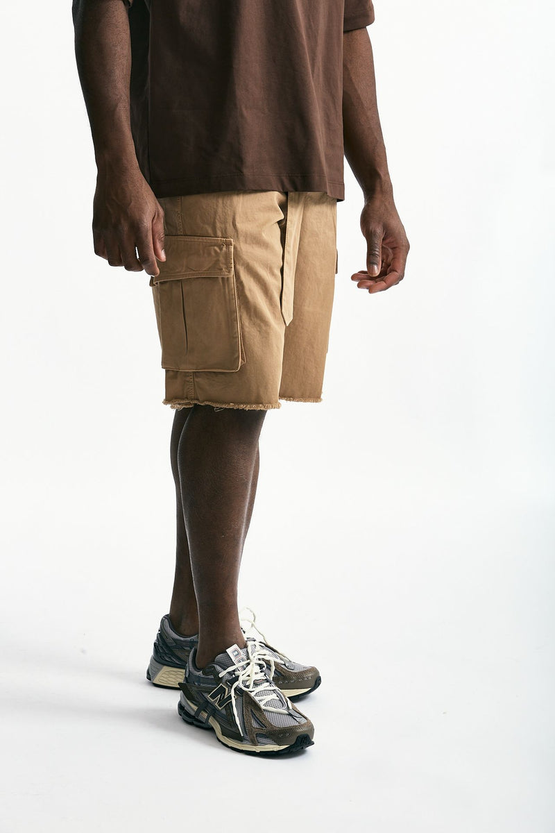 Bermuda in cotone cammello men Laneus - 4