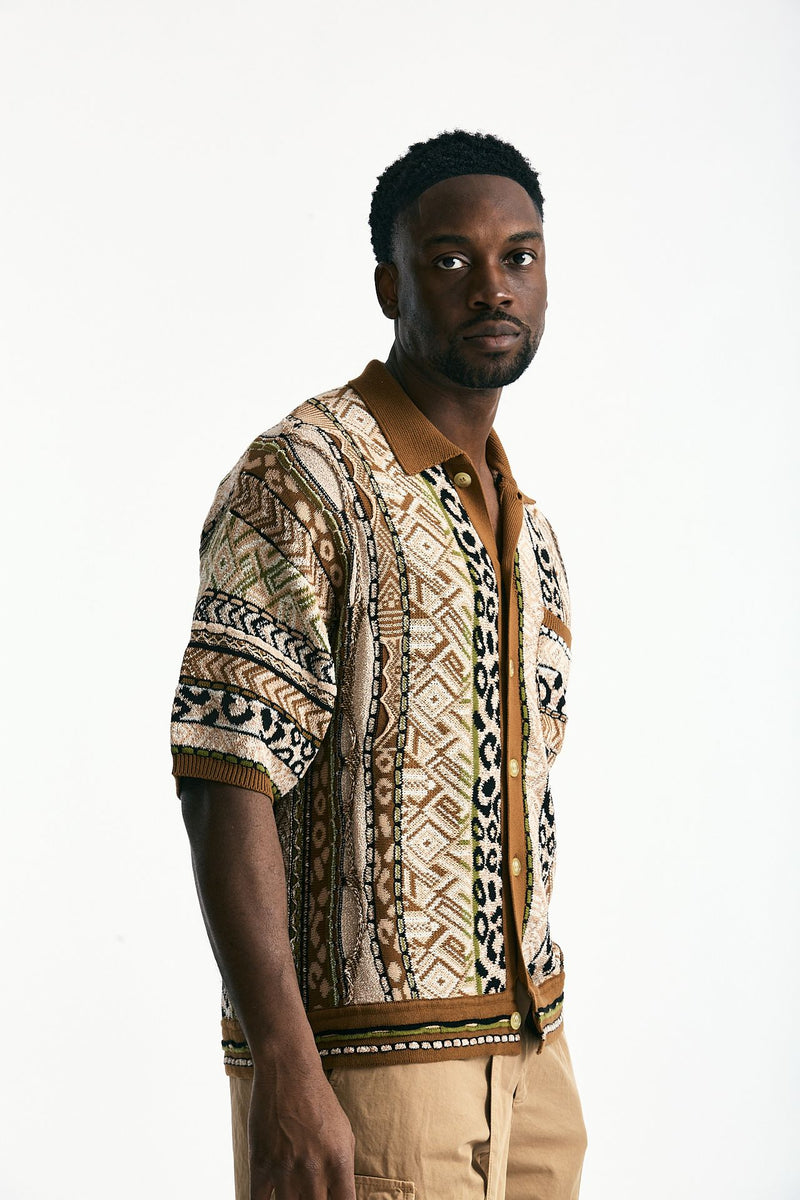 Maglia in cotone e poliestere fantasia men Laneus - 4
