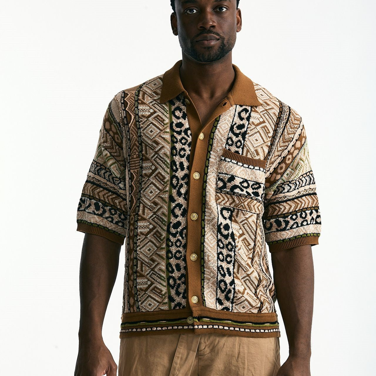 Maglia in cotone e poliestere fantasia men Laneus - 8