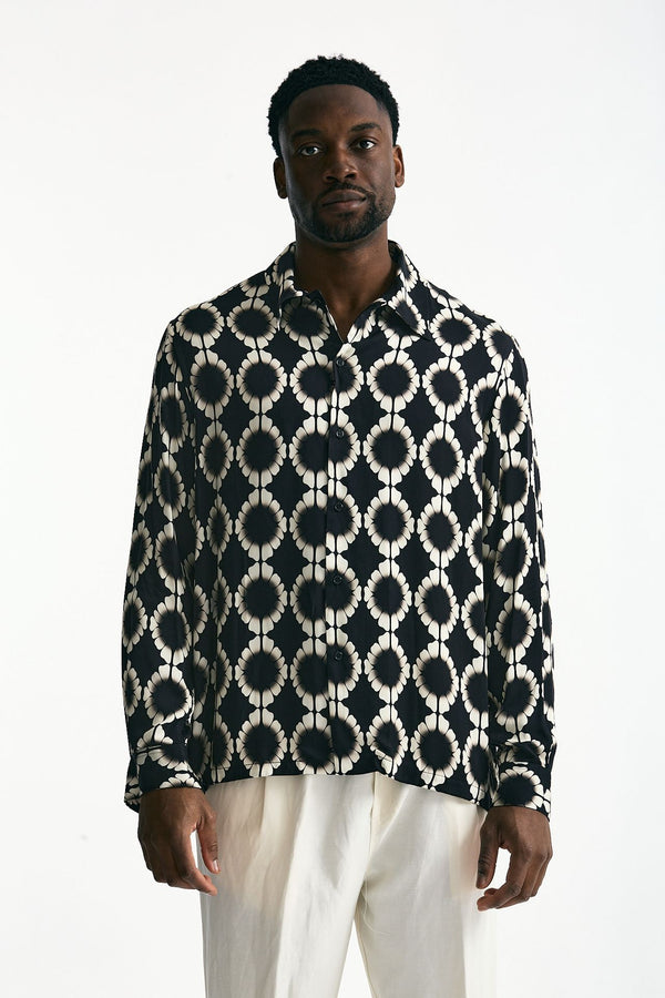 Camicia in viscosa fantasia men Laneus