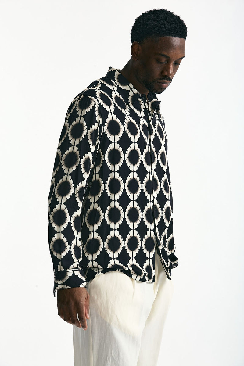 Camicia in viscosa fantasia men Laneus - 1