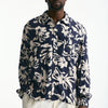Camicia in viscosa e lino fantasia men Laneus - 6