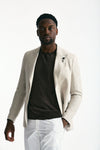Giacca monopetto lino e lana beige men Lardini - 1