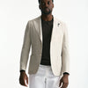 Giacca monopetto lino e lana beige men Lardini - 9