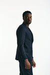 Abito monopetto in lana blu men Lardini - 4
