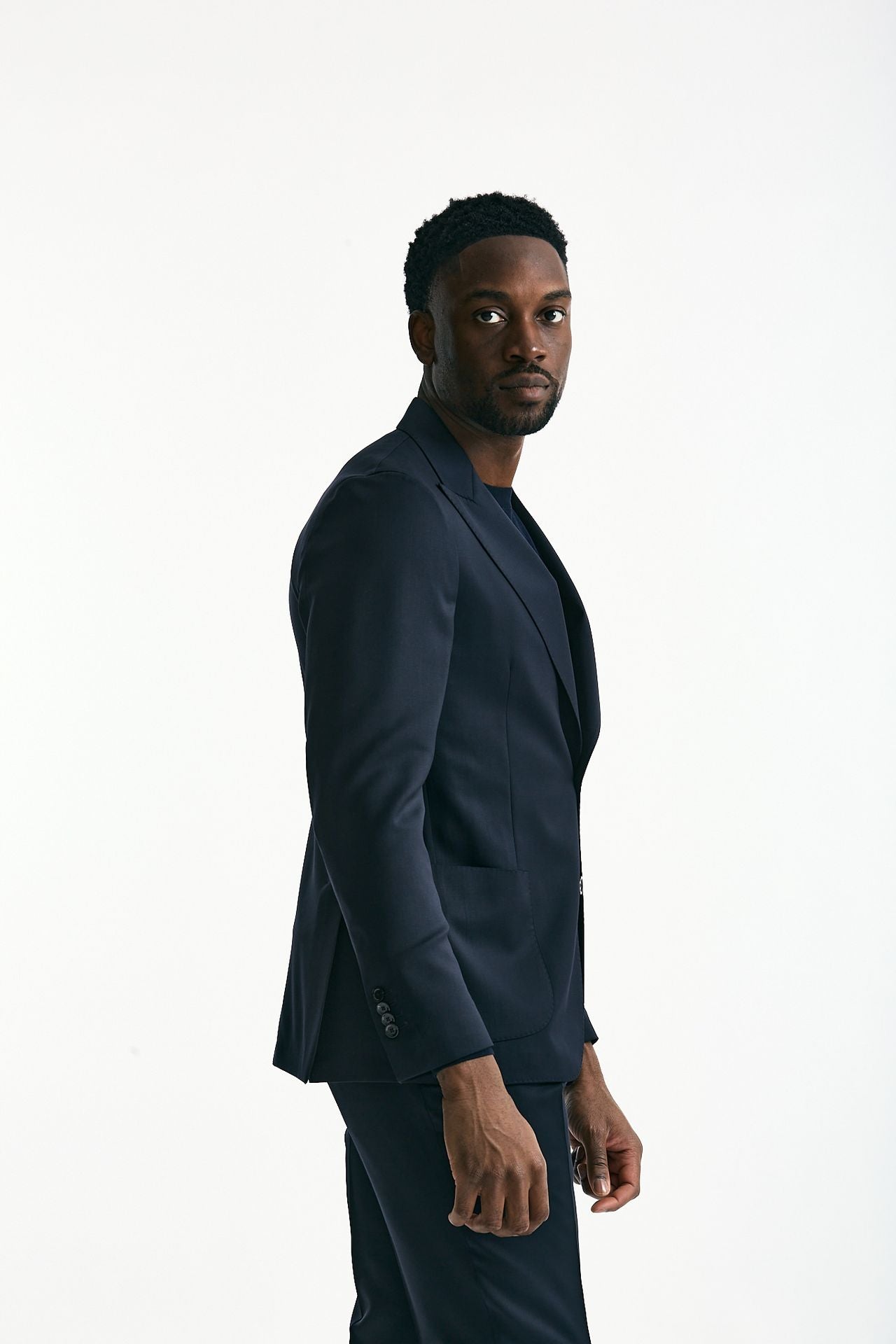 Abito monopetto in lana blu men Lardini - 4