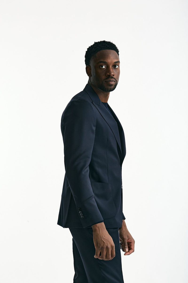 Abito monopetto in lana blu men Lardini - 4