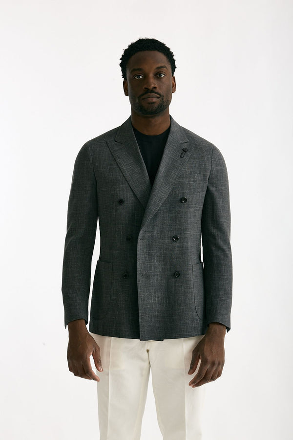 Giacca doppio petto grigio men Lardini