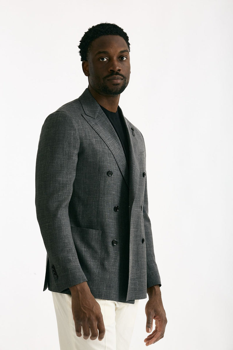 Giacca doppio petto grigio men Lardini - 4