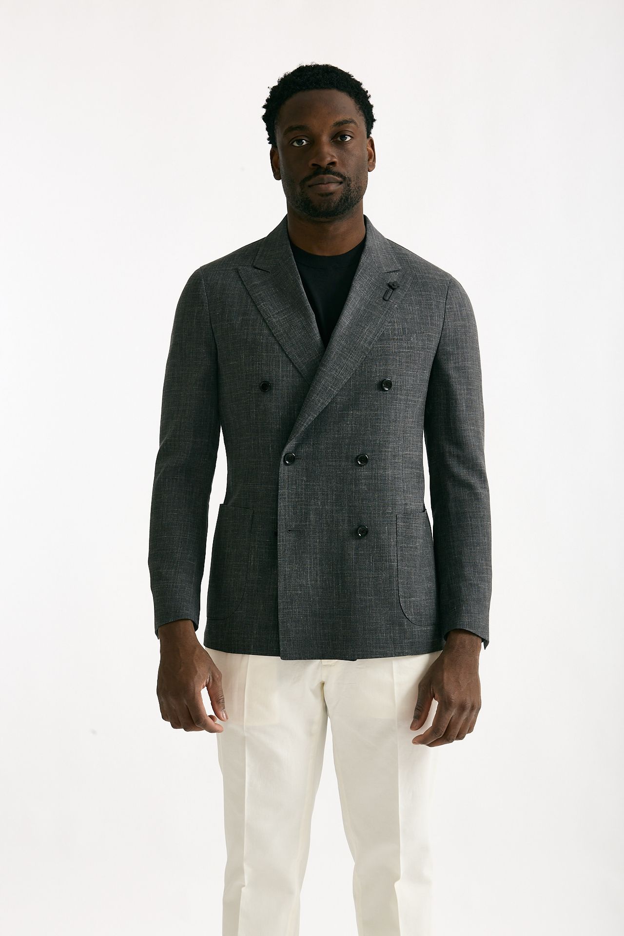 Giacca doppio petto grigio men Lardini - 6