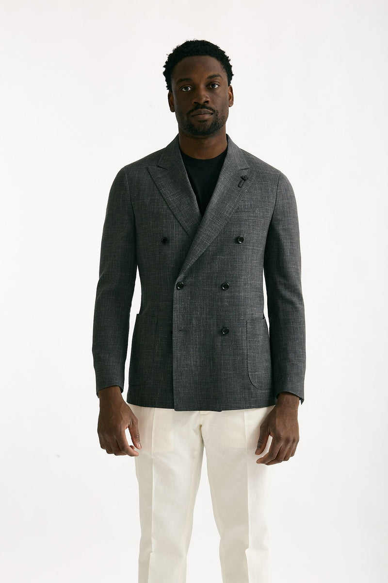 Giacca doppio petto grigio men Lardini - 6