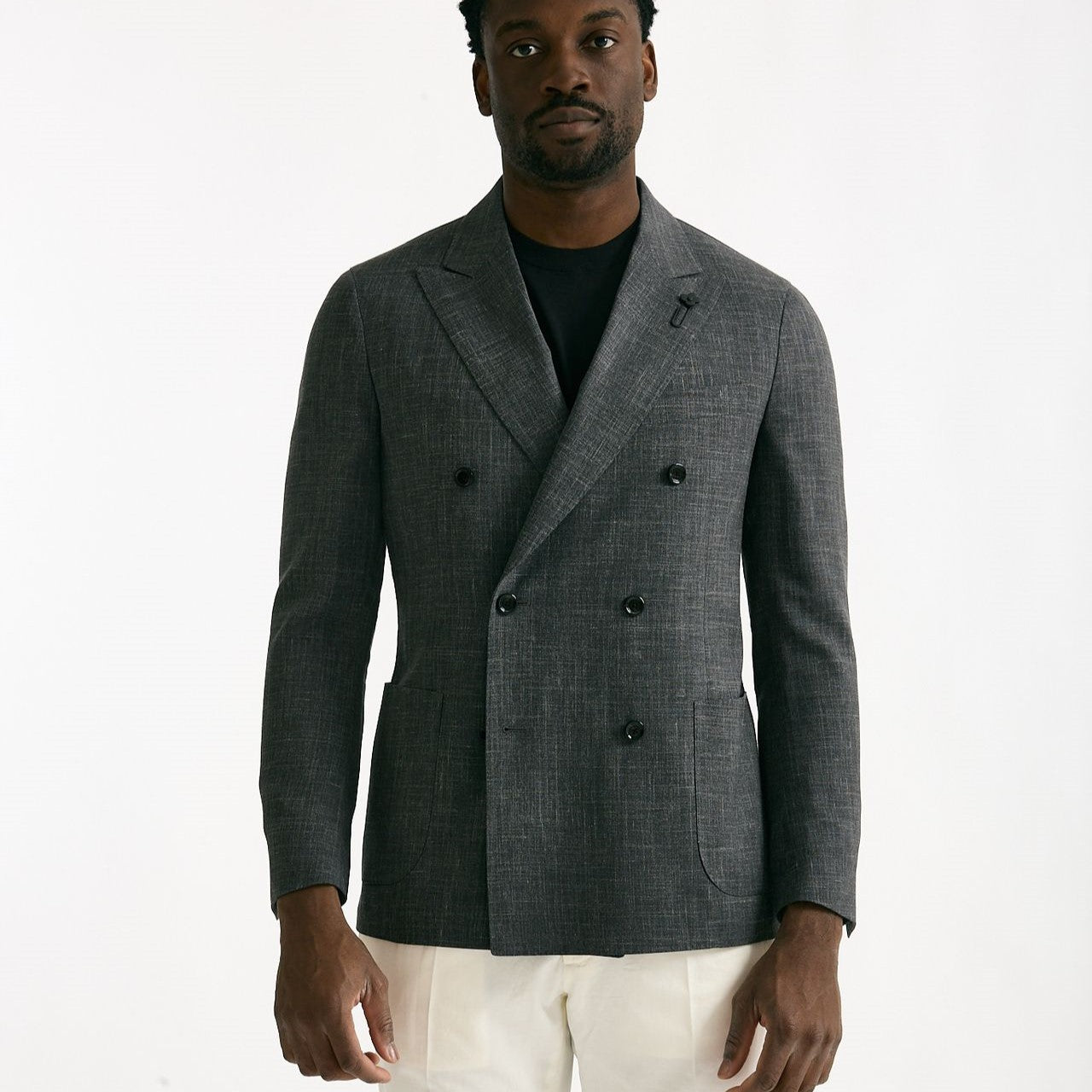Giacca doppio petto grigio men Lardini - 8