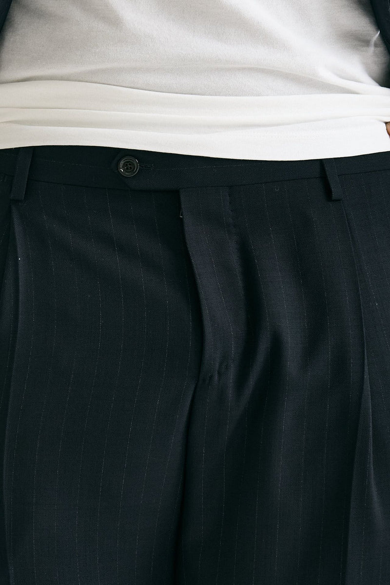Abito doppiopetto blu gessato men Lardini - 7