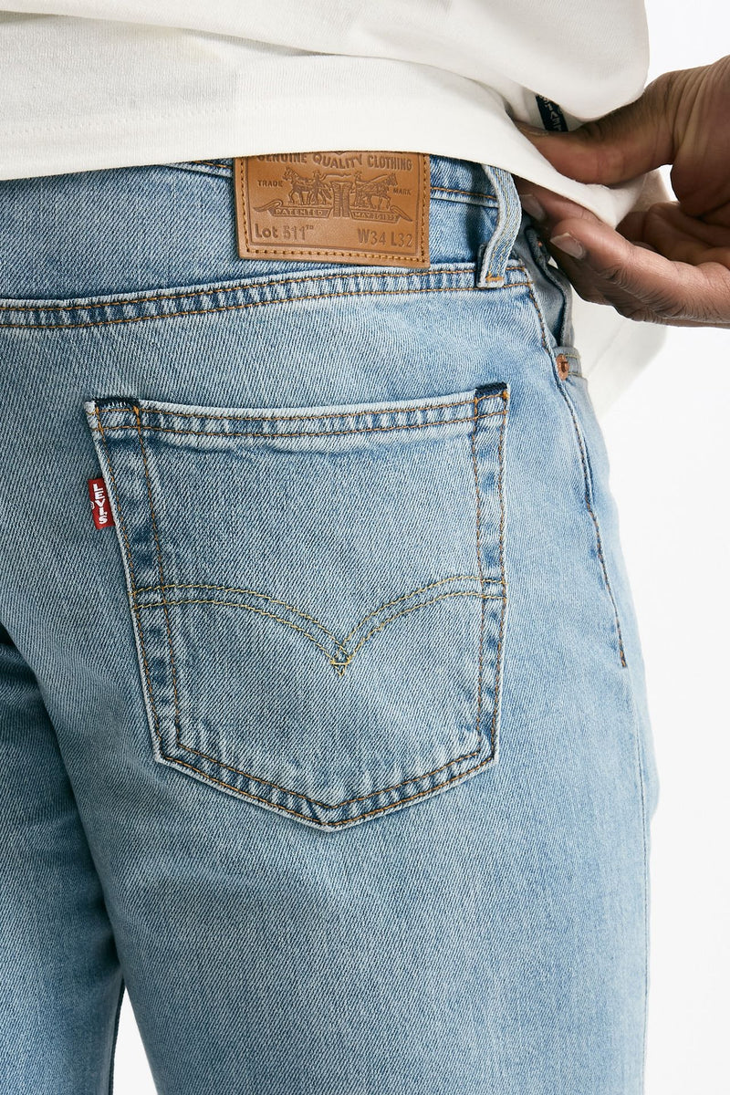 Jeans 511 in cotone stretch lavaggio chiaro men Levi's - 7