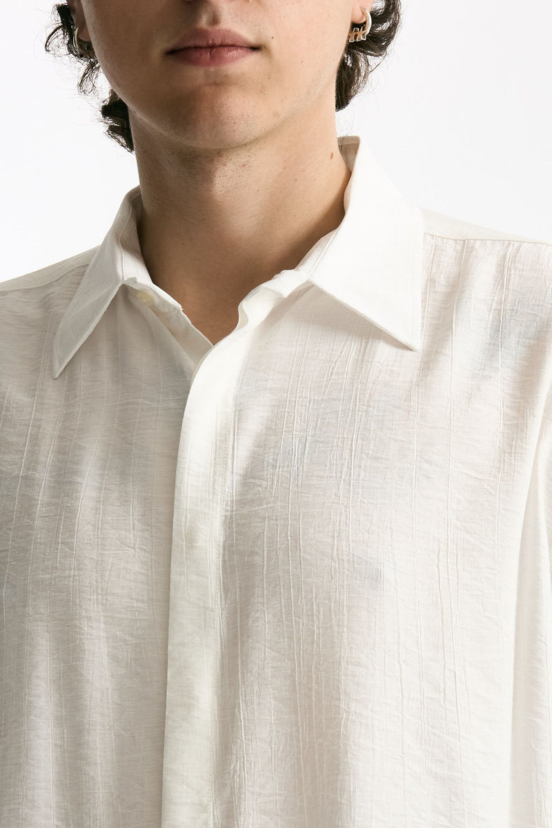 Camicia morbida bianco men Marsēm - 4