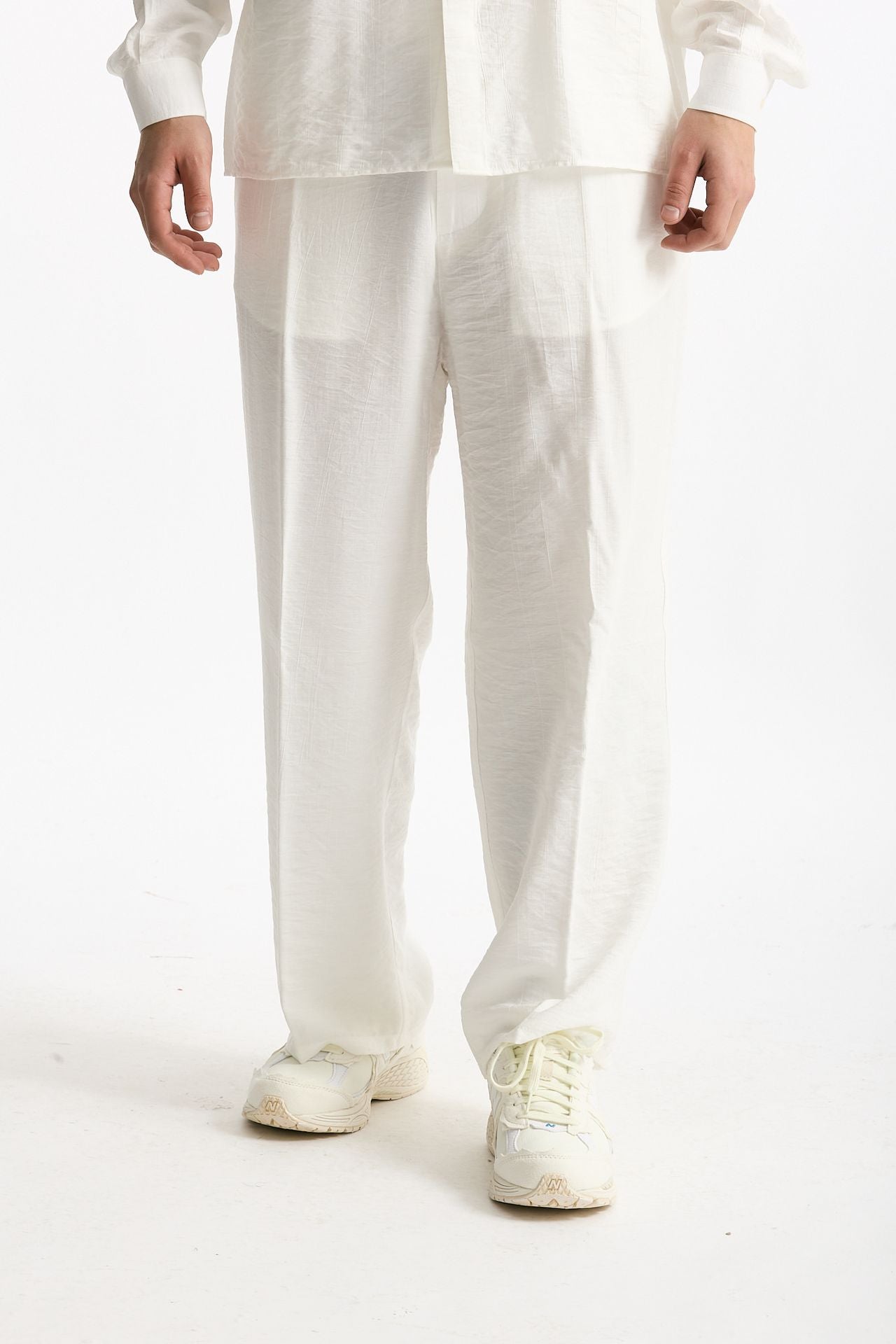Pantalone viscosa e poliammide lavorato men Marsēm - 1
