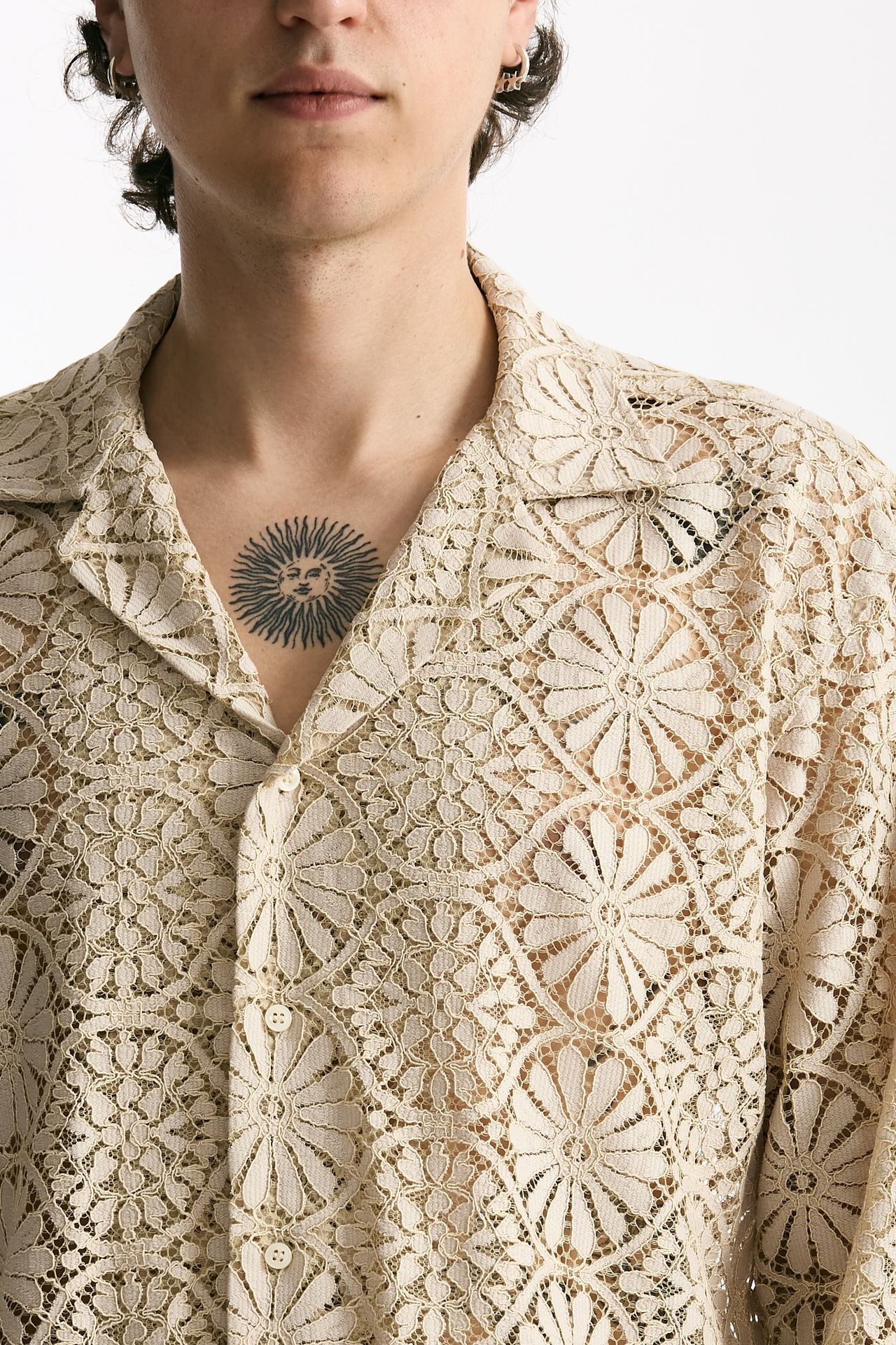 Camicia in viscosa cammello men Marsēm - 5