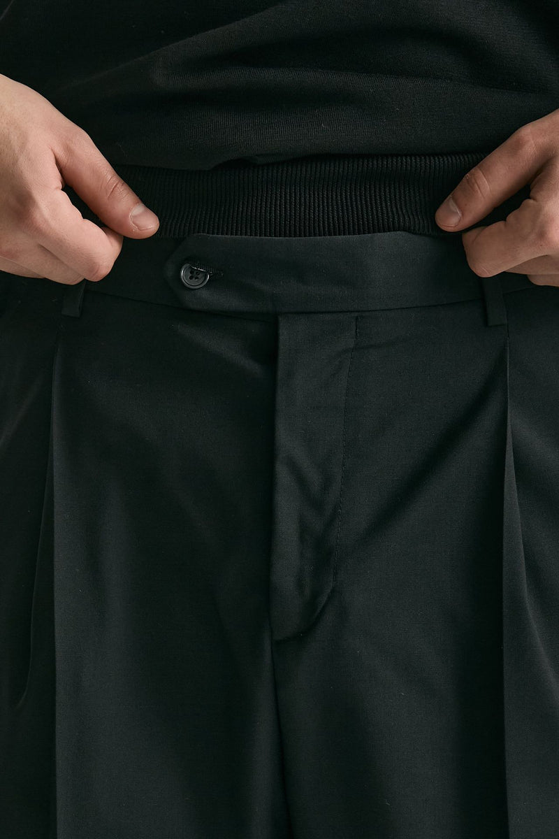 Pantalone gamba ampia nero men Marsēm - 6