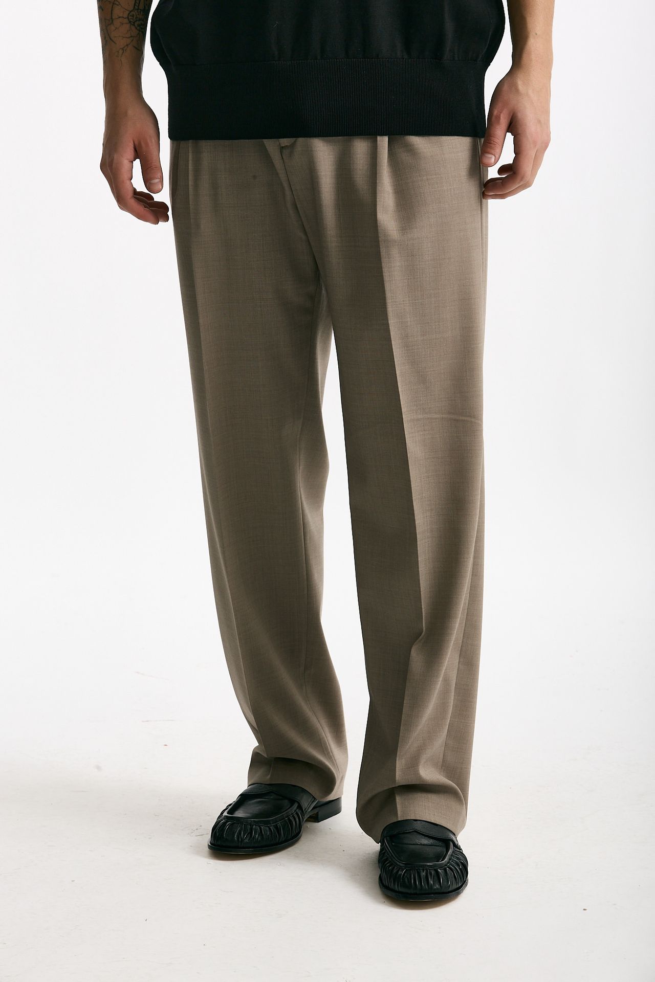 Pantalone gamba ampia beige men Marsēm - 1