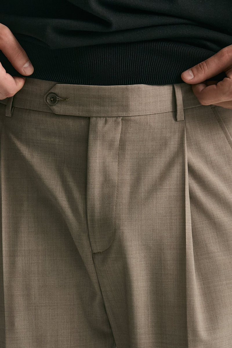 Pantalone gamba ampia beige men Marsēm - 6
