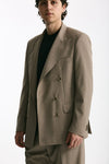 Giacca doppiopetto beige men Marsēm - 5