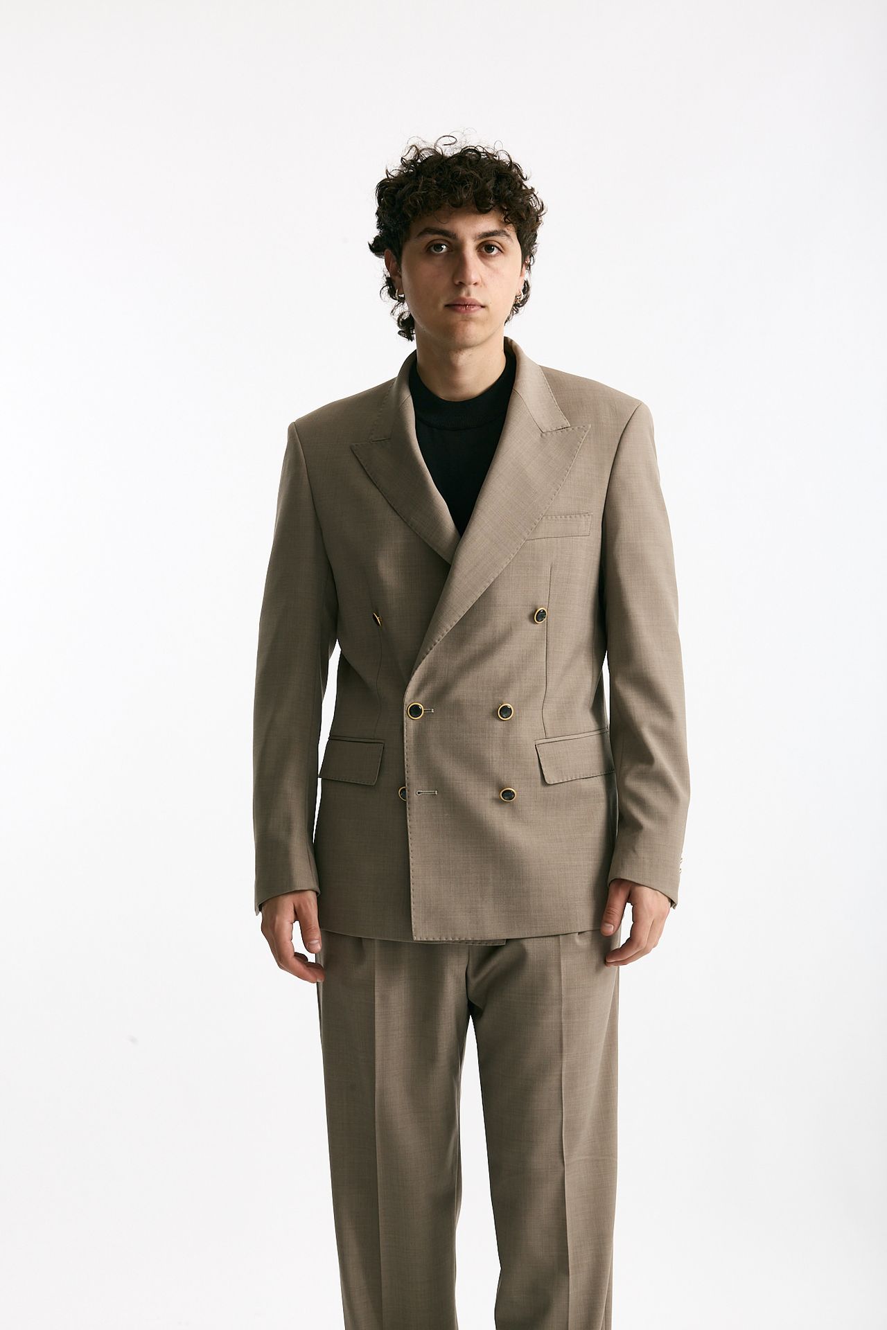 Giacca doppiopetto beige men Marsēm - 6