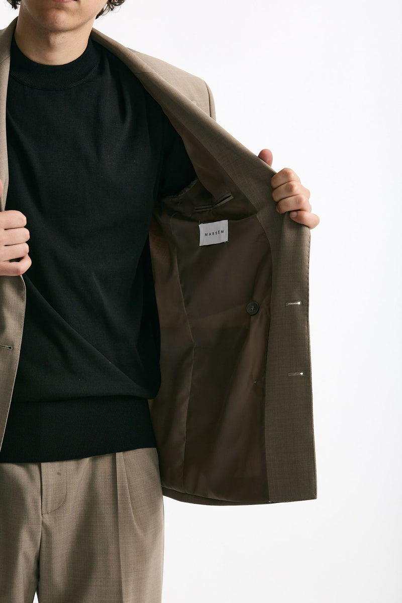 Giacca doppiopetto beige men Marsēm - 7