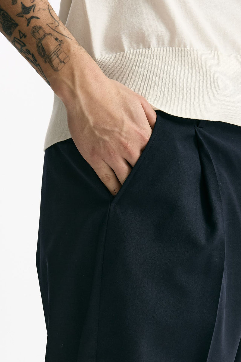 Pantalone gamba ampia blu men Marsēm - 5
