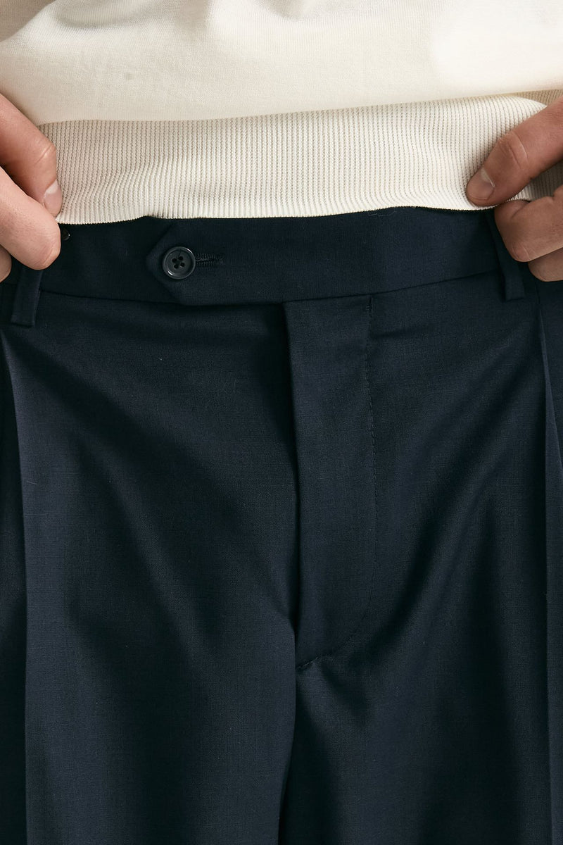 Pantalone gamba ampia blu men Marsēm - 6