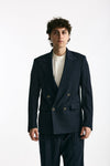 Giacca doppiopetto blu men Marsēm - 6
