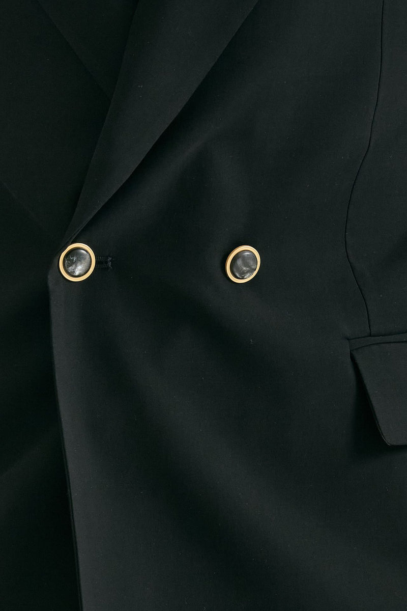 Giacca in doppio petto nero men Marsēm - 9