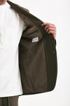 Giacca in lana ferma marrone gessato men Marsēm - 6