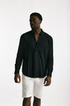 Camicia in viscosa nero men Marsēm - 1