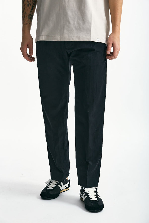 Pantalone FOLD 2 in misto cotone nero men Nine in the morning
