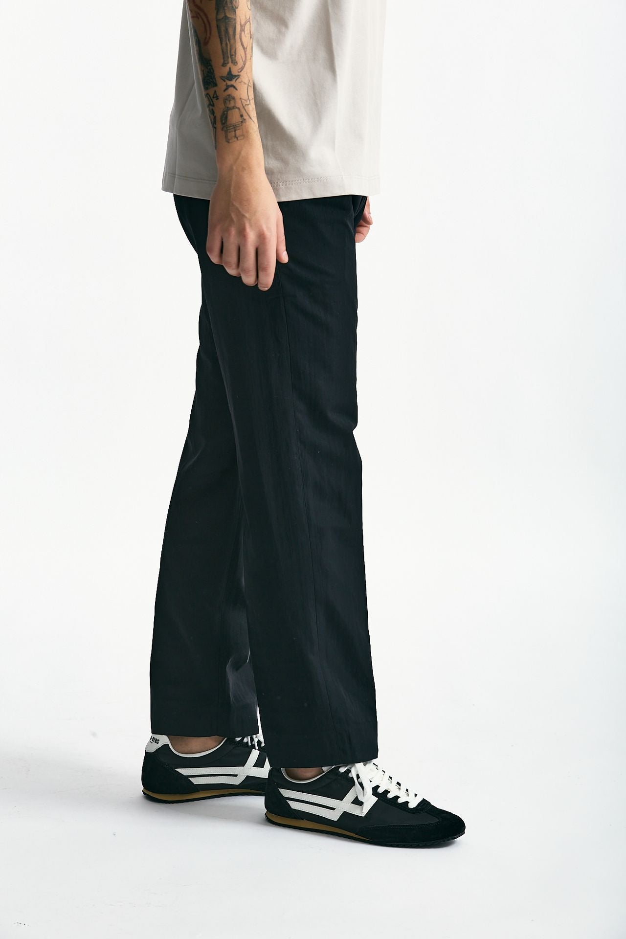Pantalone FOLD 2 in misto cotone nero men Nine in the morning - 2
