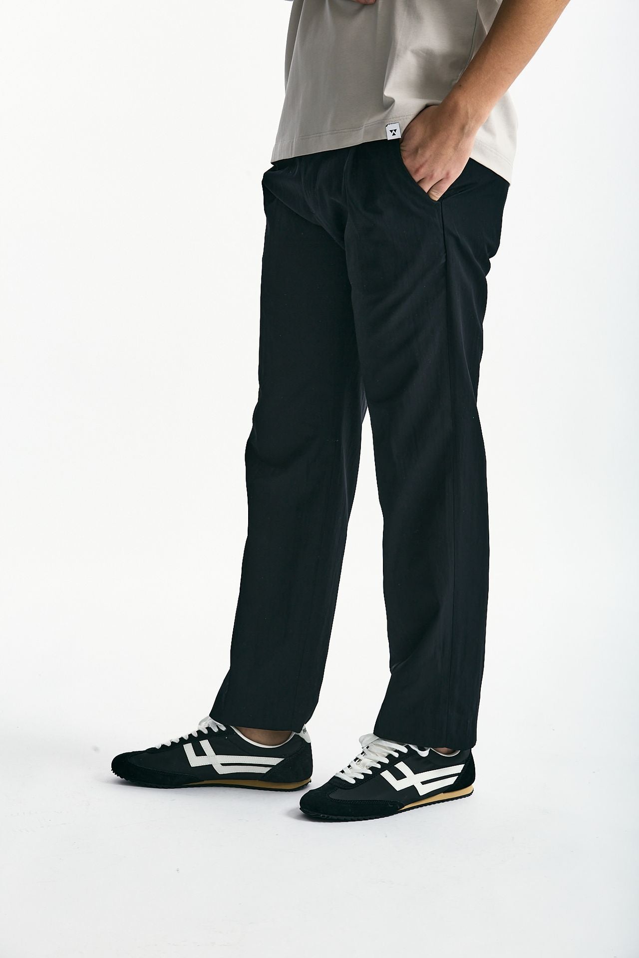 Pantalone FOLD 2 in misto cotone nero men Nine in the morning - 4