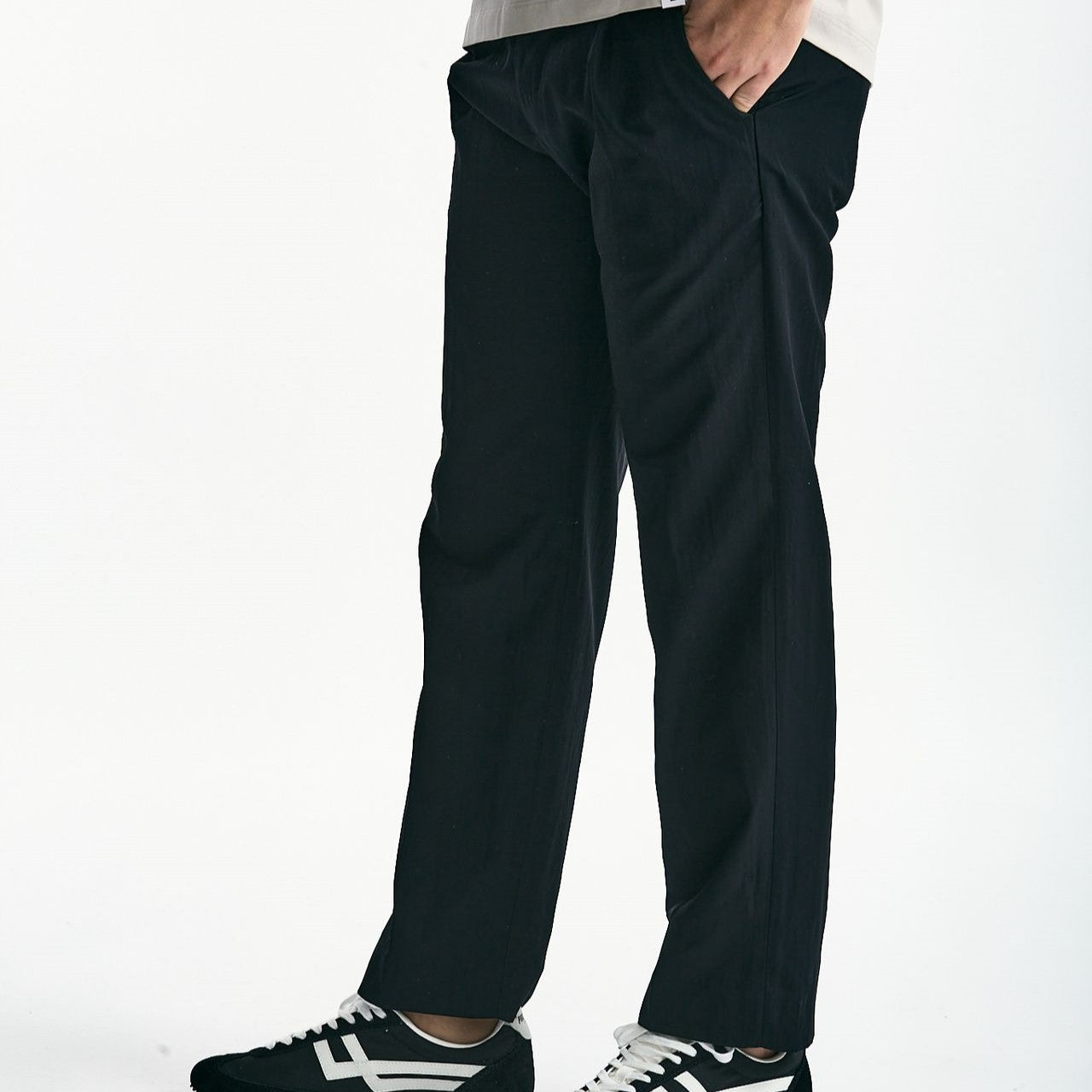 Pantalone FOLD 2 in misto cotone nero men Nine in the morning - 8
