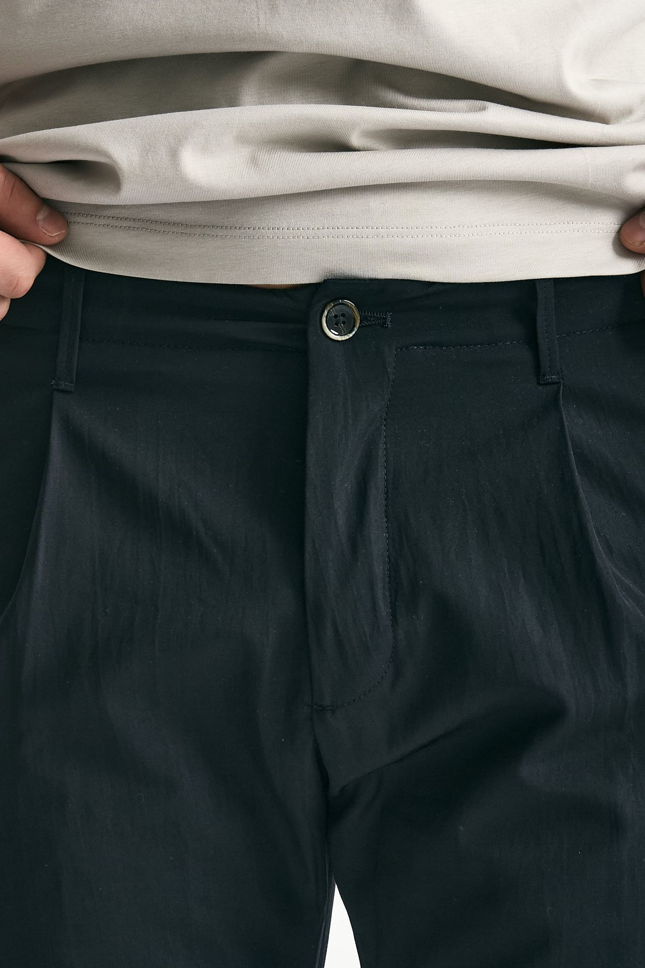 Pantalone FOLD 2 in misto cotone nero men Nine in the morning - 6
