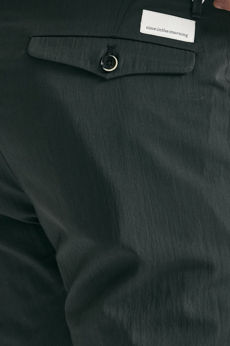 Pantalone FOLD 2 in misto cotone grigio/verde men Nine in the morning - 7