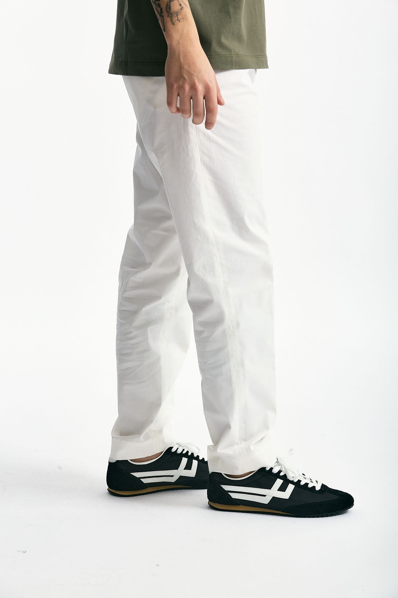 Pantalone GIOVE in cotone stretch bianco men Nine in the morning - 2
