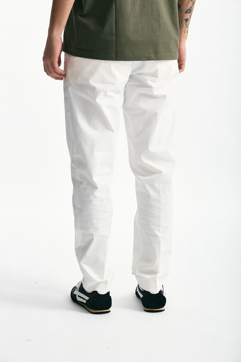 Pantalone GIOVE in cotone stretch bianco men Nine in the morning - 3