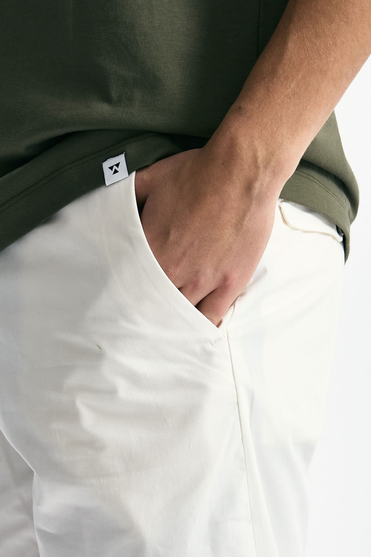 Pantalone GIOVE in cotone stretch bianco men Nine in the morning - 5