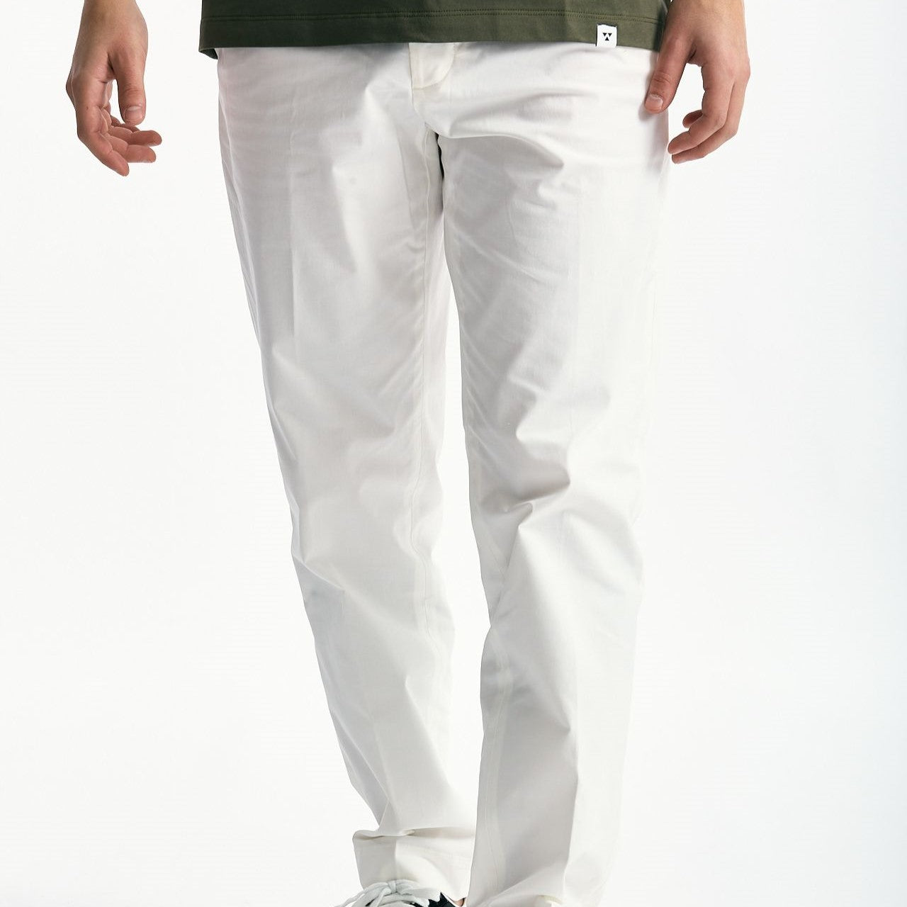 Pantalone GIOVE in cotone stretch bianco men Nine in the morning - 8