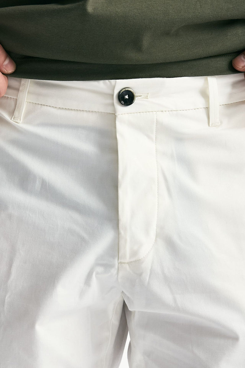 Pantalone GIOVE in cotone stretch bianco men Nine in the morning - 6