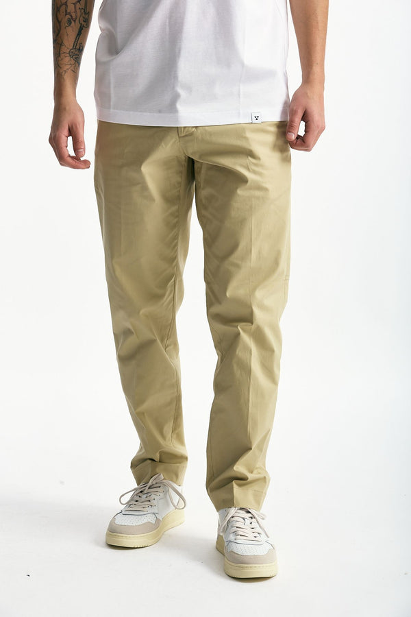 Pantalone GIOVE in cotone stretch beige men Nine in the morning