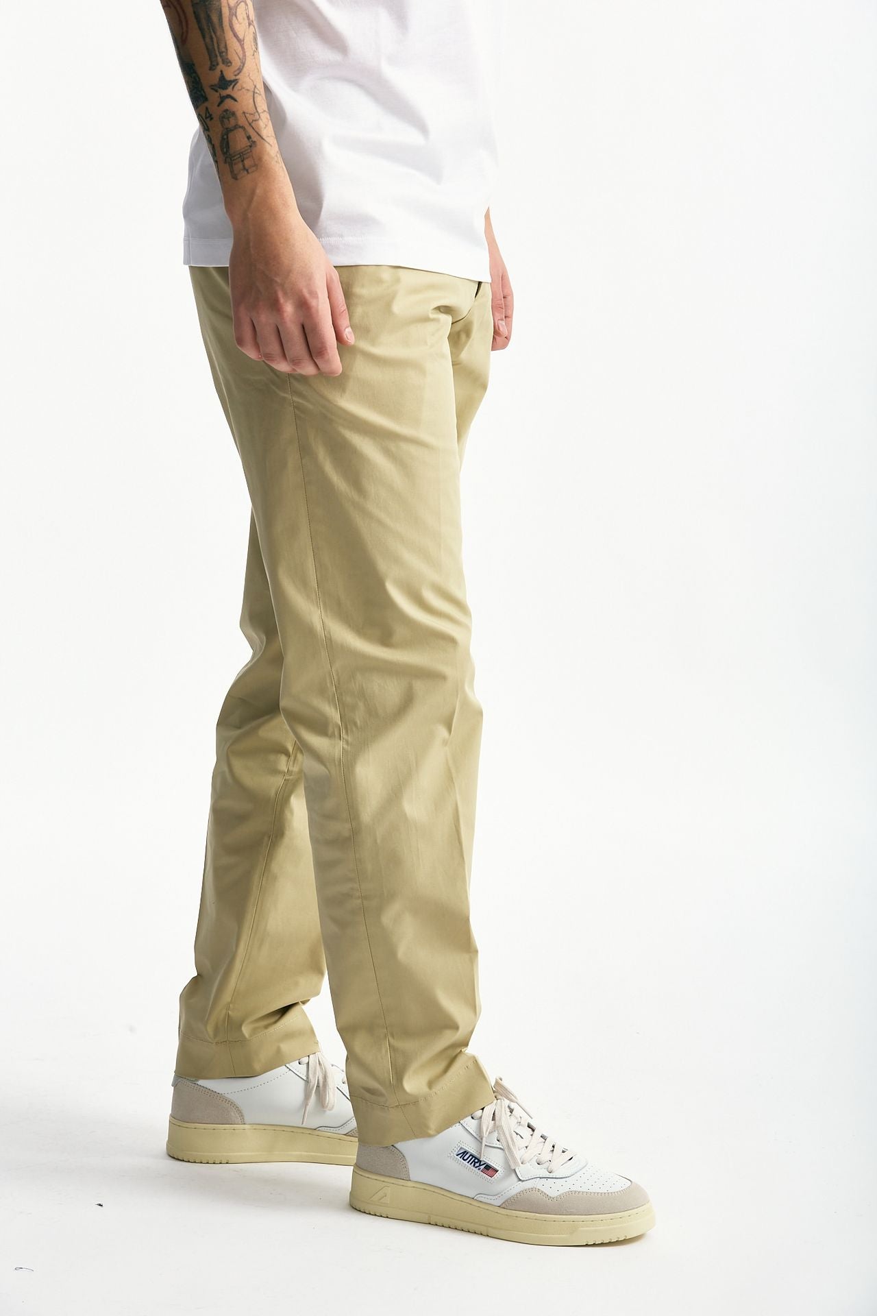 Pantalone GIOVE in cotone stretch beige men Nine in the morning - 1