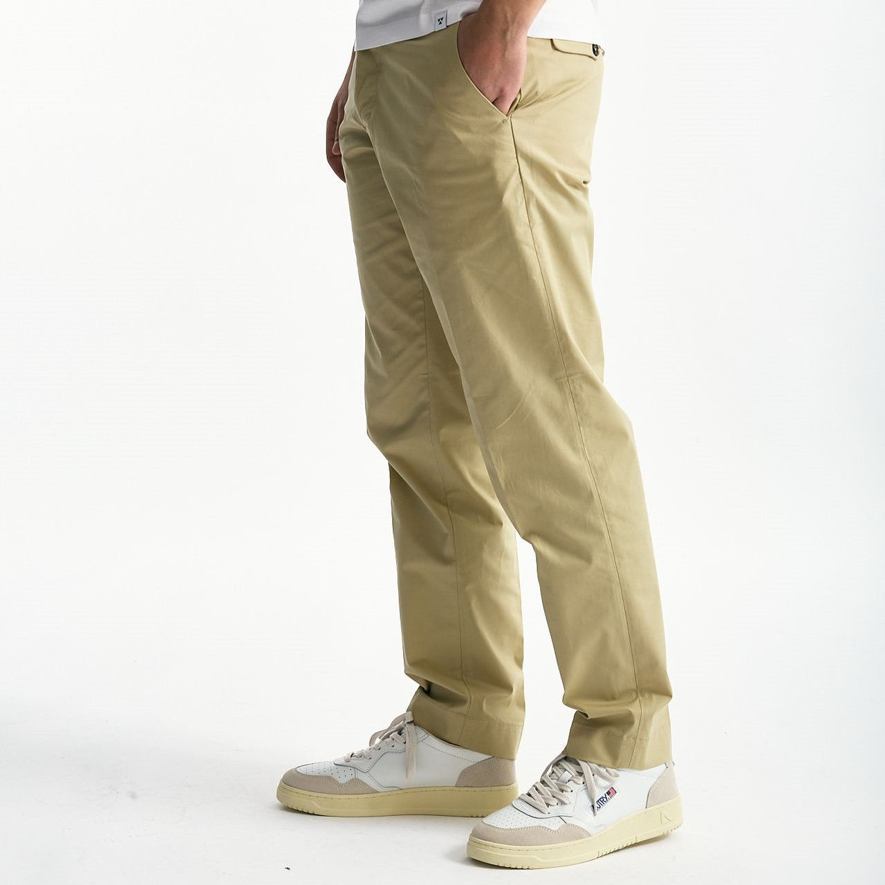 Pantalone GIOVE in cotone stretch beige men Nine in the morning - 8