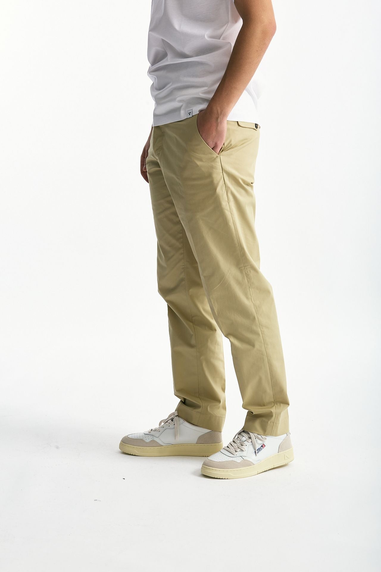 Pantalone GIOVE in cotone stretch beige men Nine in the morning - 4