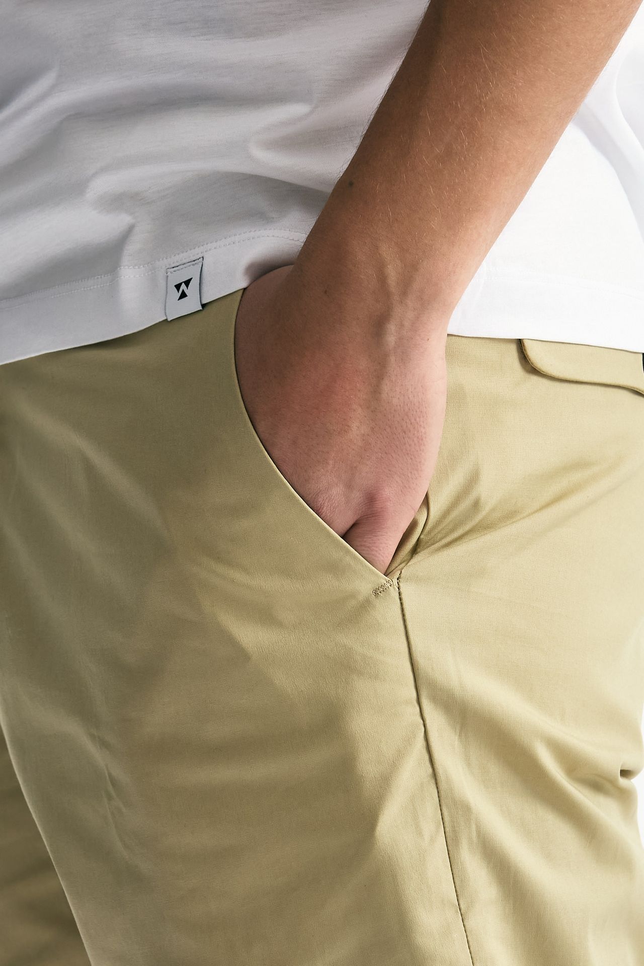 Pantalone GIOVE in cotone stretch beige men Nine in the morning - 5