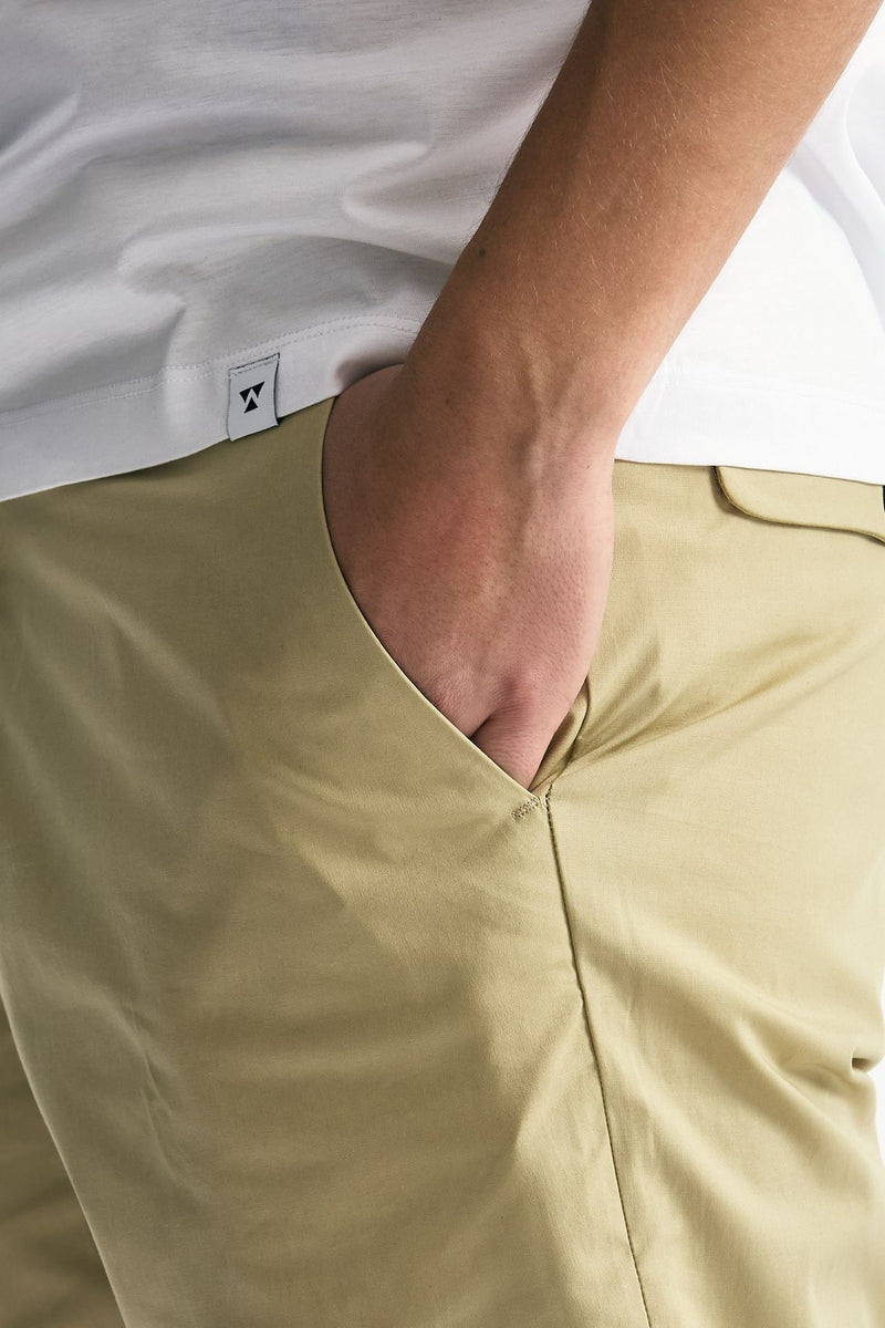 Pantalone GIOVE in cotone stretch beige men Nine in the morning - 5